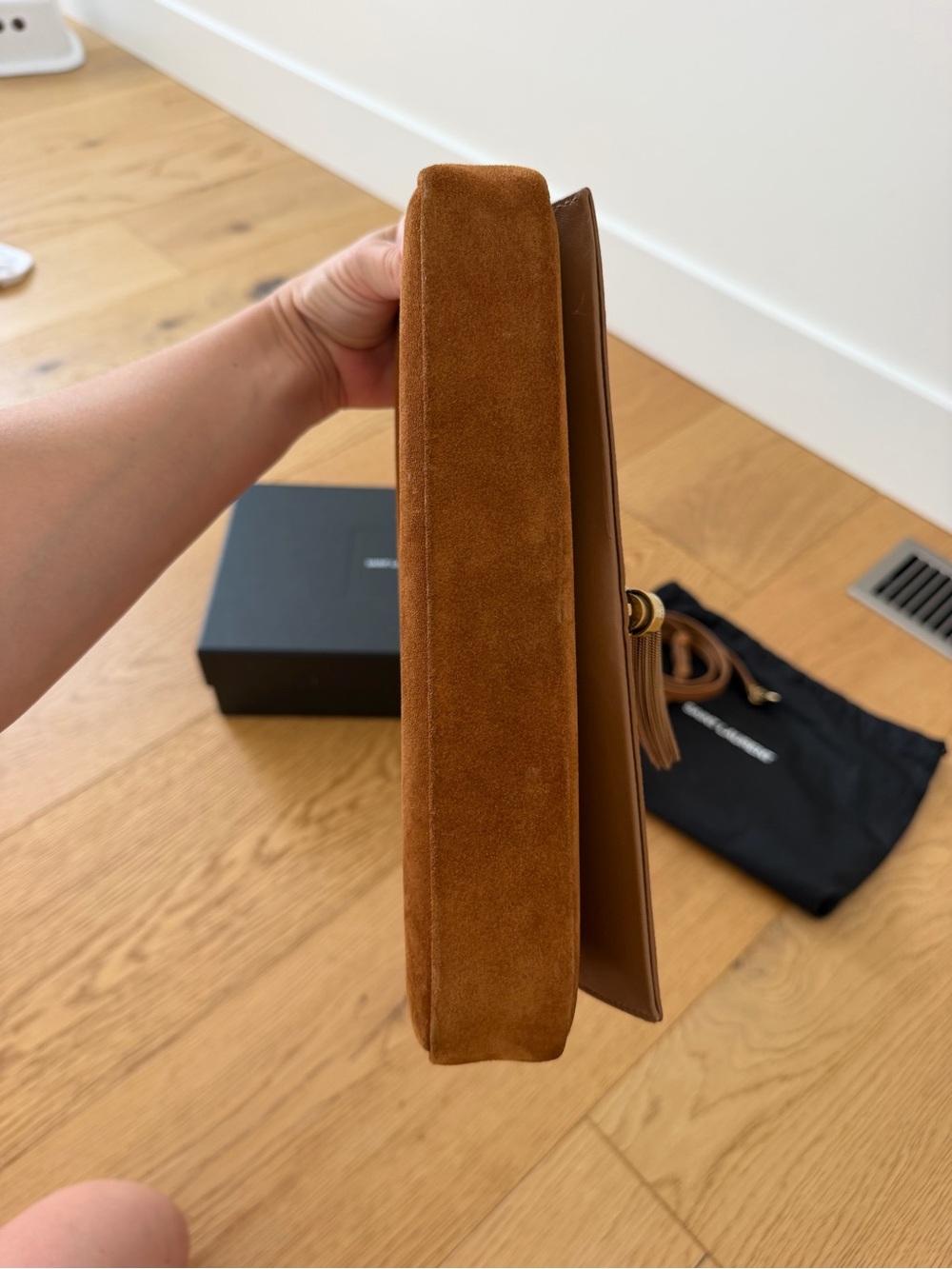 AUTHENTIC Saint Laurent Suede Kate 99 tassel - Picture 4 of 8